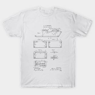 Jump seat carriage Vintage Retro Patent Hand Drawing T-Shirt